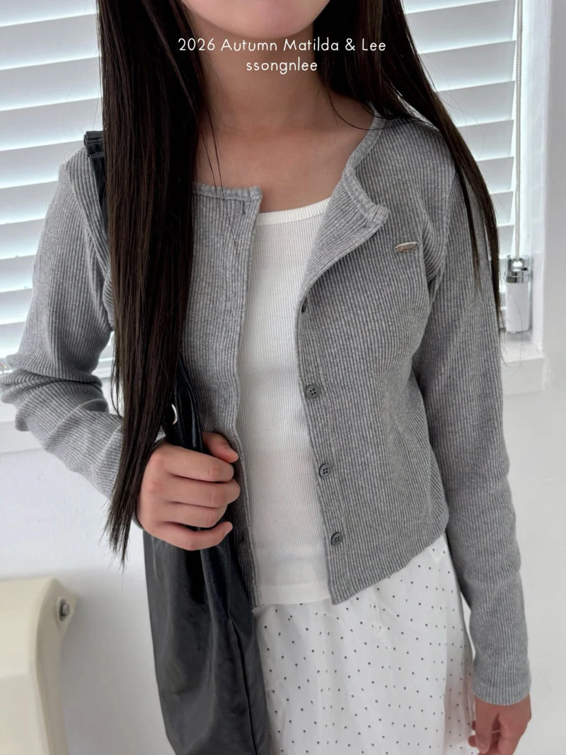 Matilda & Lee - Korean Children Fashion - #magicofchildhood - Apple Ribbed Cardigan - 6