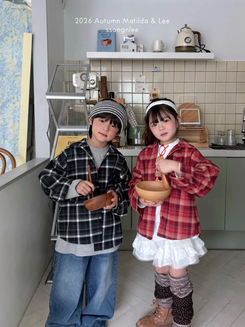 Matilda & Lee - Korean Children Fashion - #littlefashionista - Biker Check Shirt - 4
