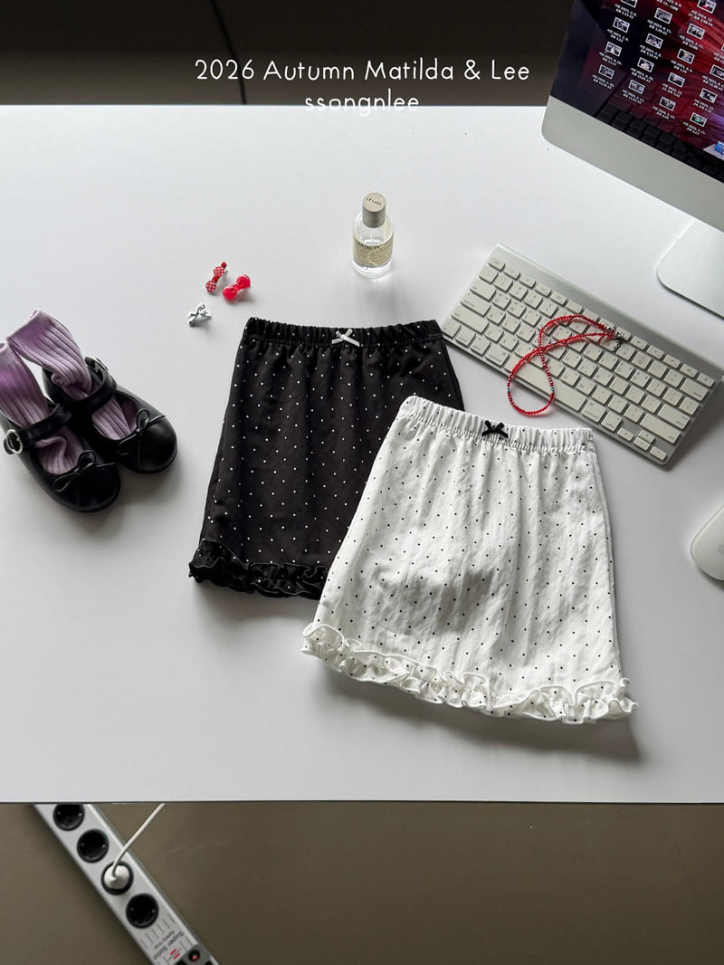 Matilda & Lee - Korean Children Fashion - #minifashionista - Dot Frill Skirt