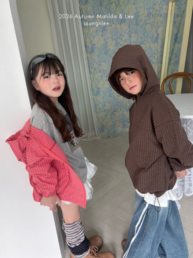 Matilda & Lee - Korean Children Fashion - #minifashionista - Check Hooded Jacket - 9