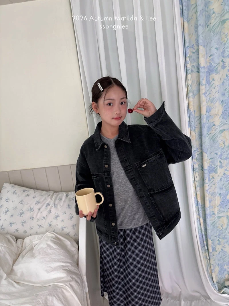 Matilda & Lee - Korean Children Fashion - #minifashionista - Washed Denim Jacket