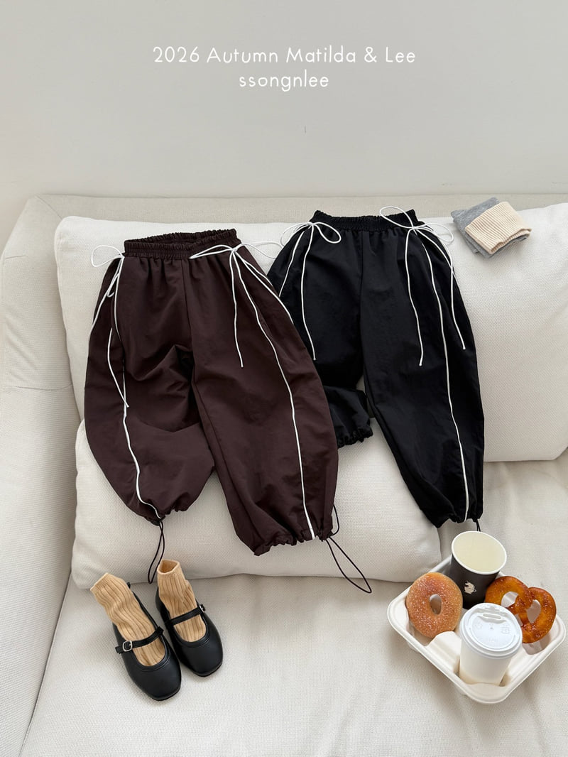 Matilda & Lee - Korean Children Fashion - #minifashionista - Side Pompom String Pants - 10