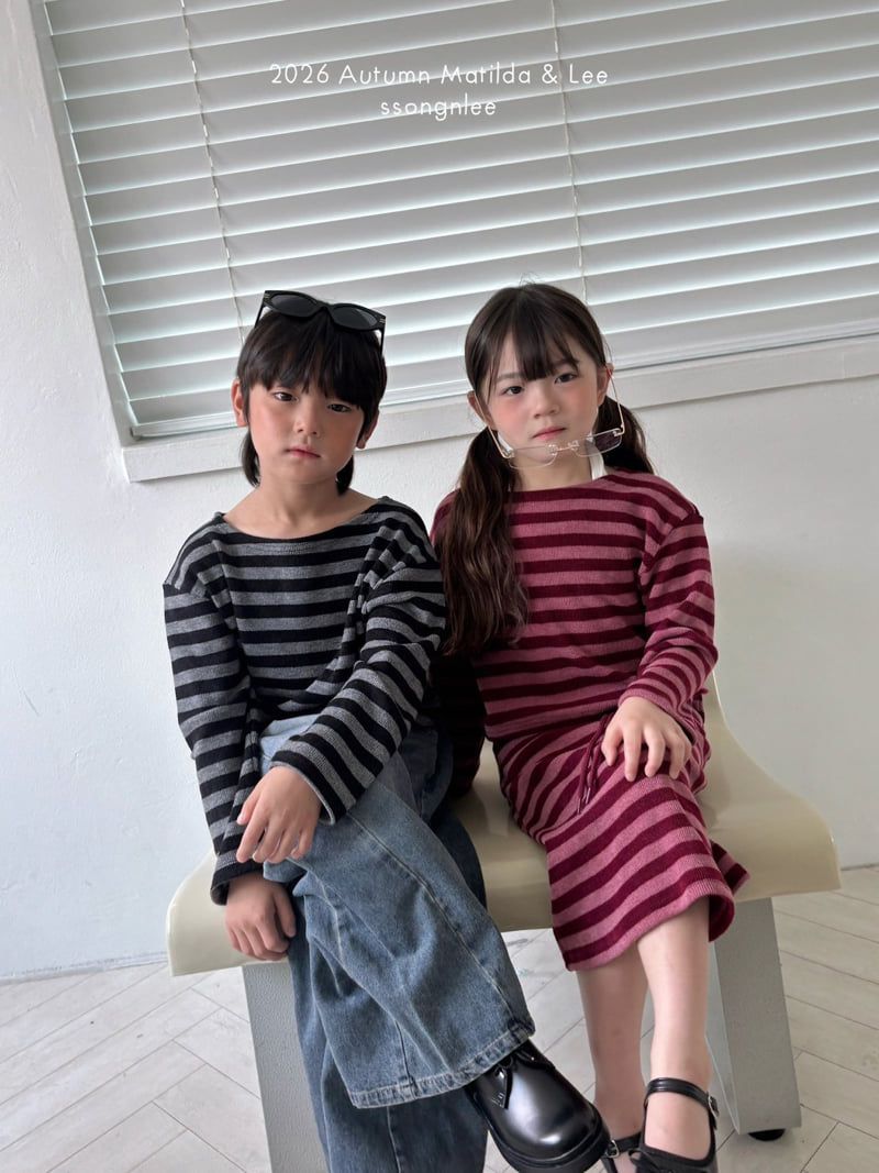 Matilda & Lee - Korean Children Fashion - #minifashionista - Billy Off-Shoulder Tee - 9