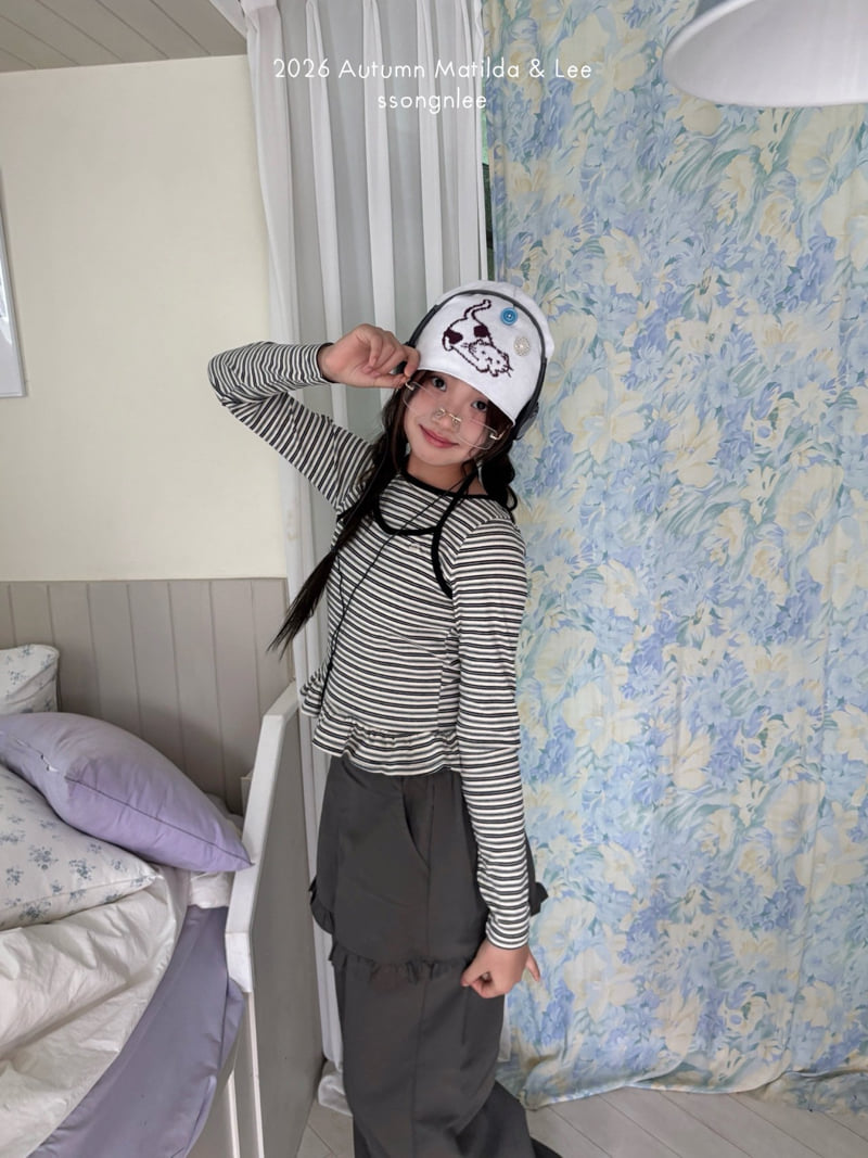 Matilda & Lee - Korean Children Fashion - #minifashionista - Day Stripe Halterneck Tee - 6