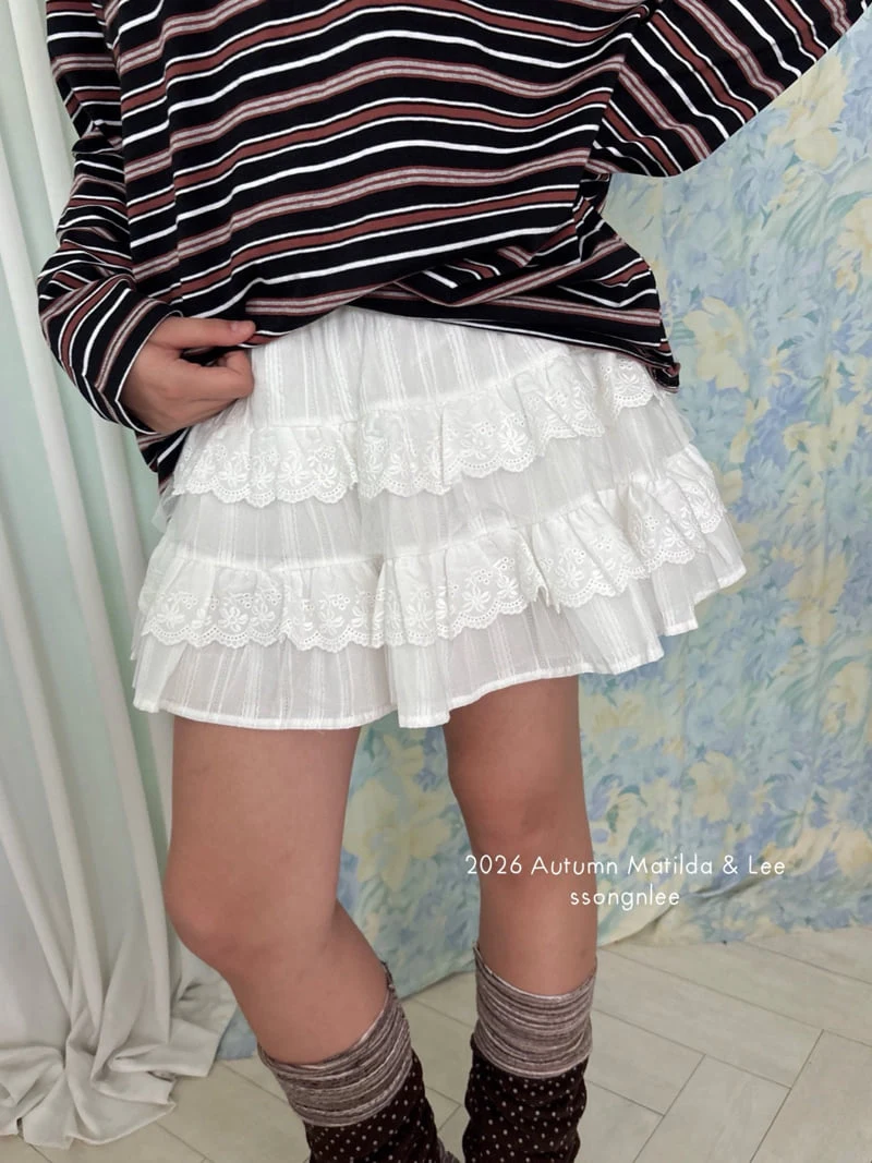 Matilda & Lee - Korean Children Fashion - #minifashionista - River Lace Skirt