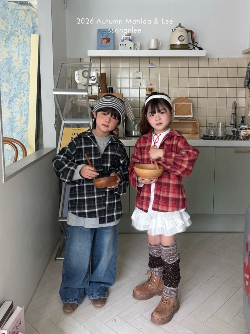 Matilda & Lee - Korean Children Fashion - #minifashionista - Biker Check Shirt - 5