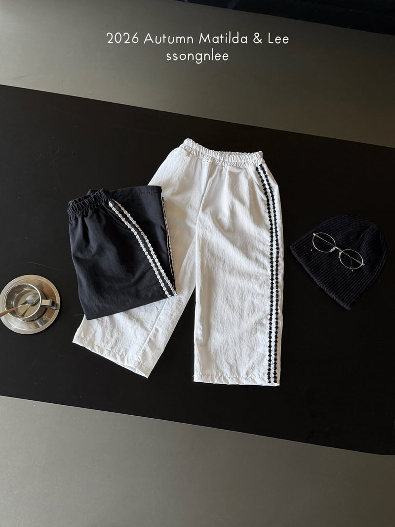 Matilda & Lee - Korean Children Fashion - #minifashionista - Flower Line Pants - 9