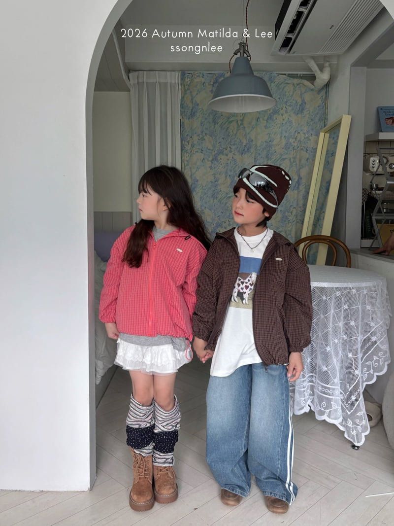 Matilda & Lee - Korean Children Fashion - #prettylittlegirls - Check Hooded Jacket - 10