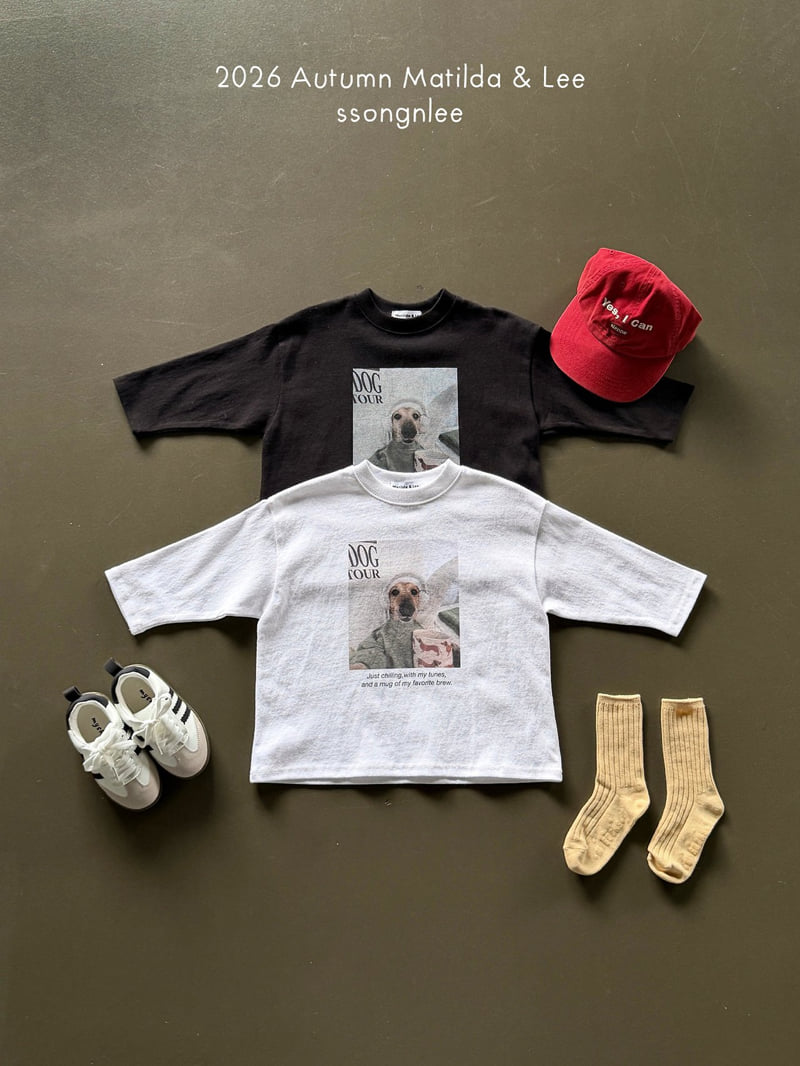 Matilda & Lee - Korean Children Fashion - #prettylittlegirls - Headset Dog Tee - 7