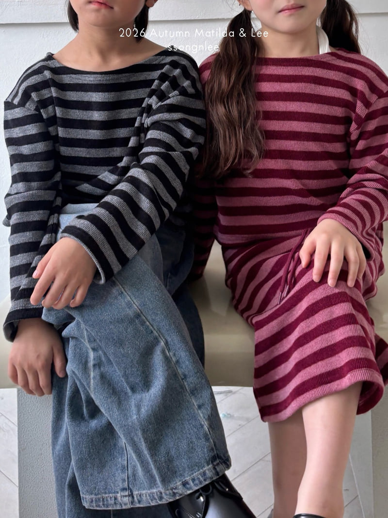 Matilda & Lee - Korean Children Fashion - #prettylittlegirls - Billy Off-Shoulder Tee - 10