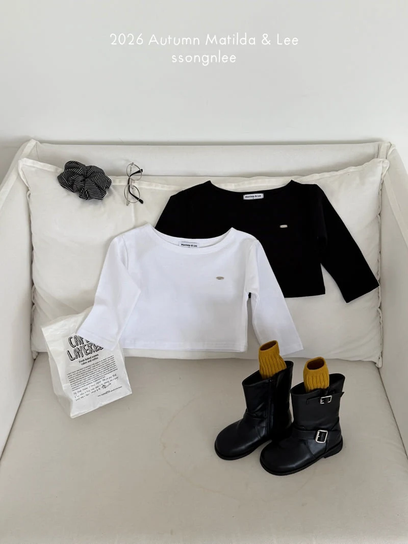 Matilda & Lee - Korean Children Fashion - #prettylittlegirls - Asymmetric Off Tee - 3