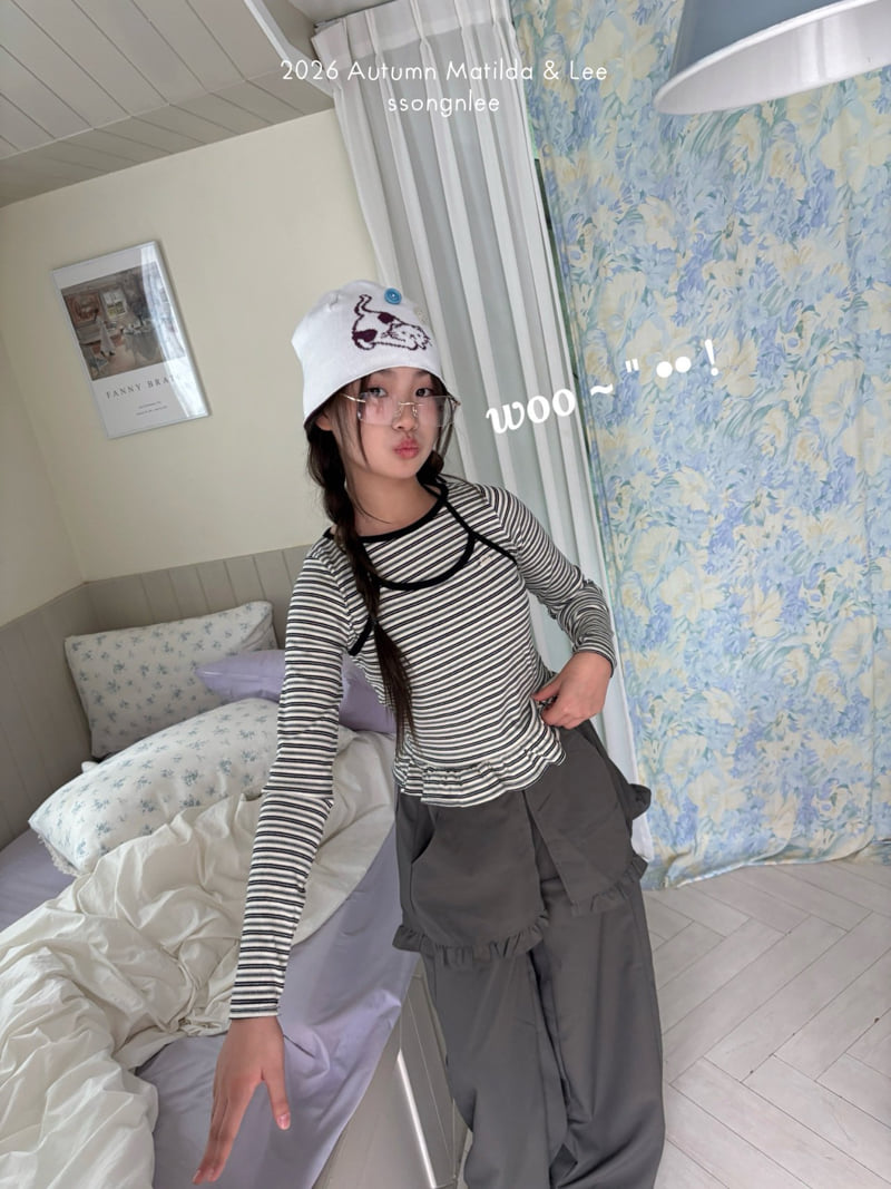 Matilda & Lee - Korean Children Fashion - #prettylittlegirls - Day Stripe Halterneck Tee - 7