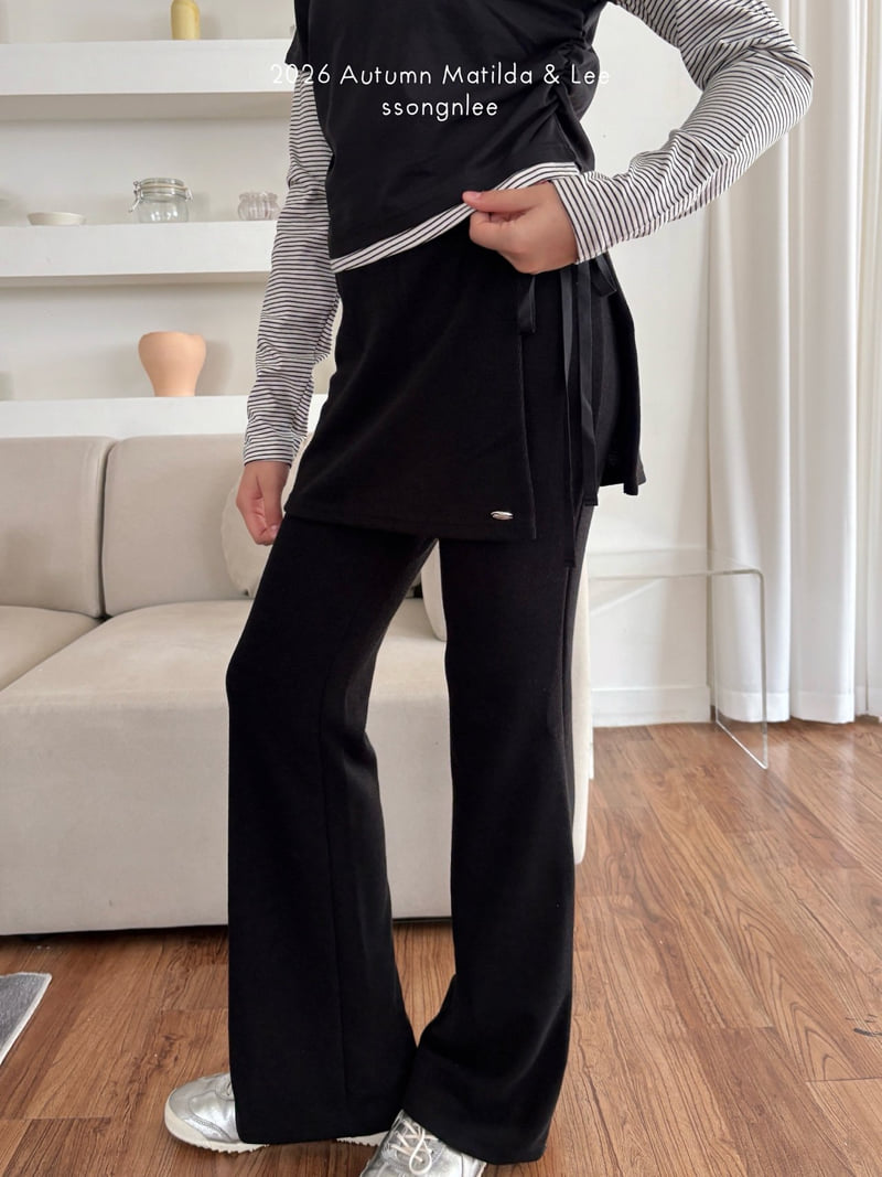 Matilda & Lee - Korean Children Fashion - #stylishchildhood - Layered Skirt Pants