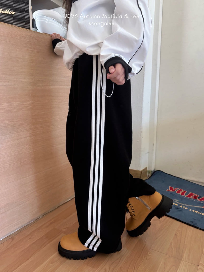 Matilda & Lee - Korean Children Fashion - #stylishchildhood - 3-Stripe Layered Pants - 11