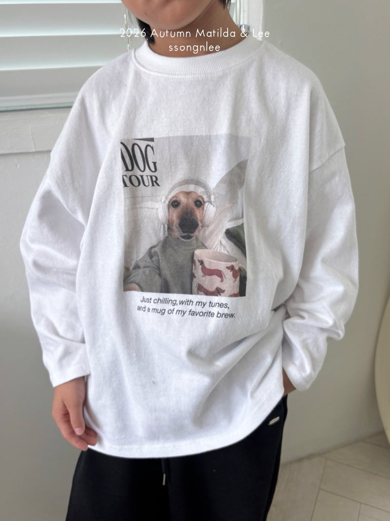 Matilda & Lee - Korean Children Fashion - #todddlerfashion - Headset Dog Tee - 8