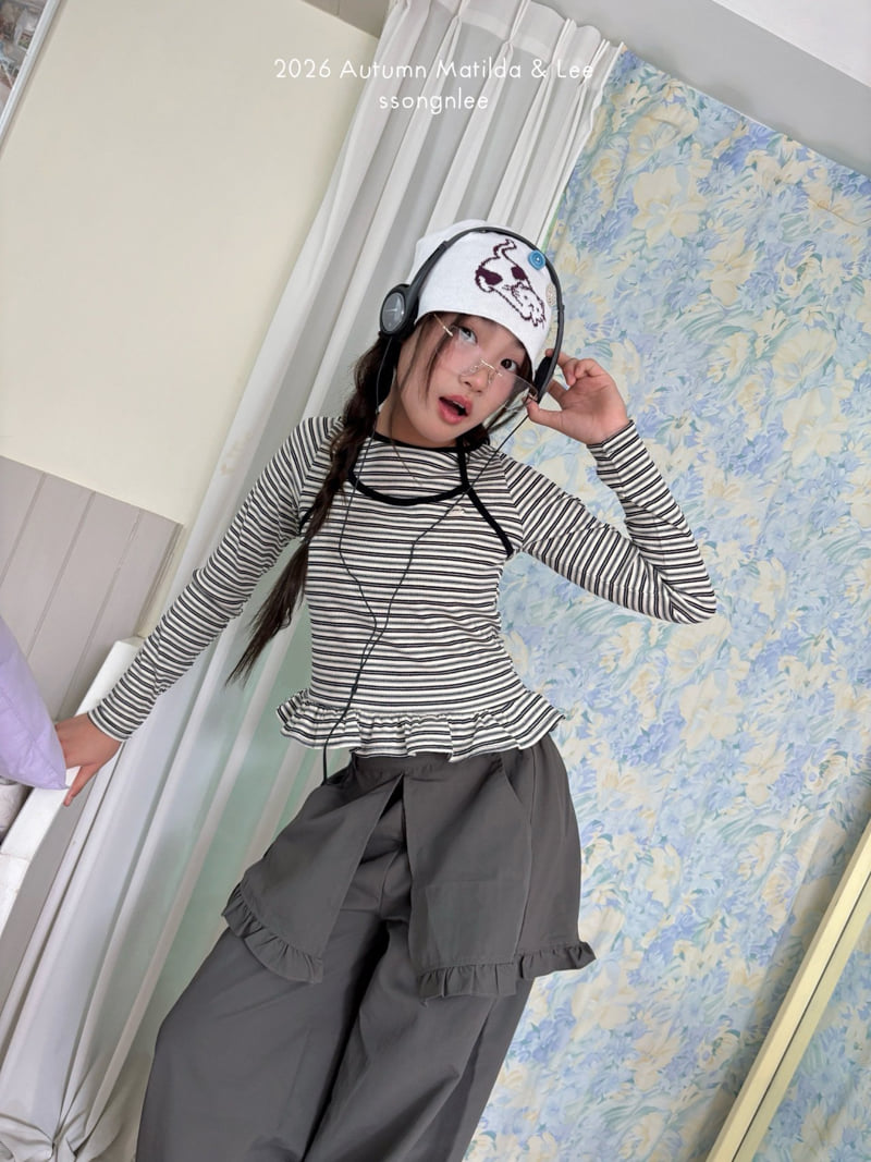 Matilda & Lee - Korean Children Fashion - #todddlerfashion - Day Stripe Halterneck Tee - 8