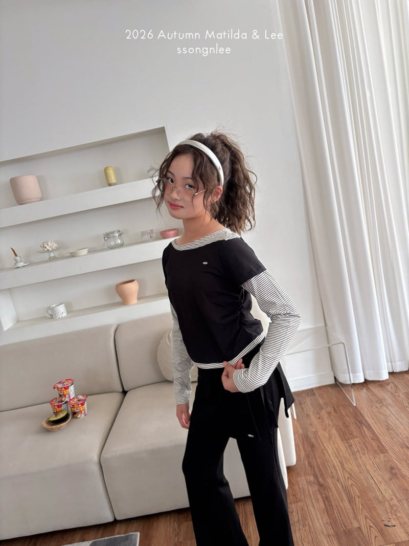 Matilda & Lee - Korean Children Fashion - #toddlerclothing - Layered Stripe Tee - 7