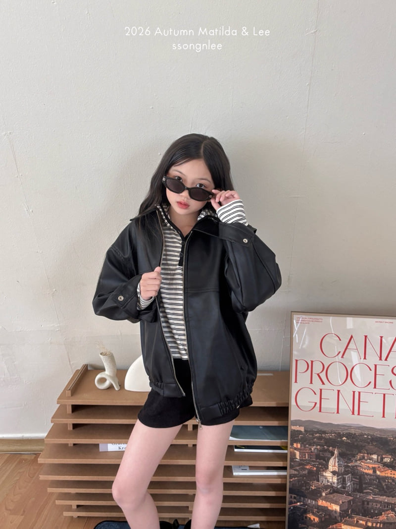 Matilda & Lee - Korean Children Fashion - #toddlerclothing - Leather Blouson