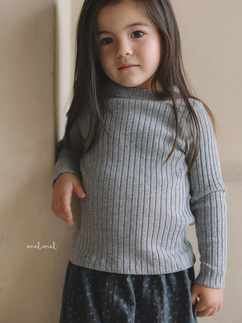 Melmel - Korean Children Fashion - #Kfashion4kids - Milk Rib Tee - 3