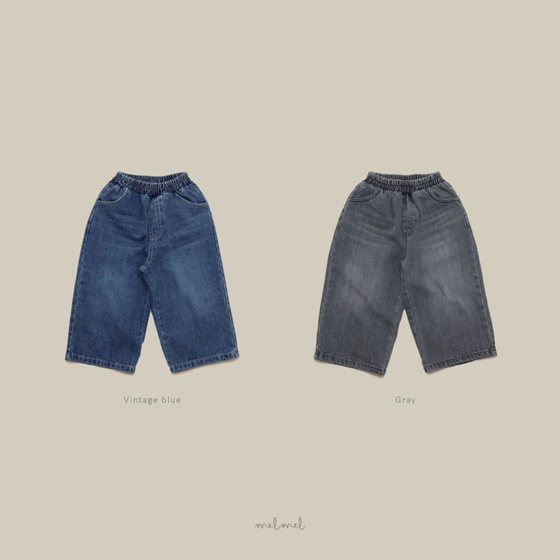 Melmel - Korean Children Fashion - #Kfashion4kids - Melmel Denim Pants