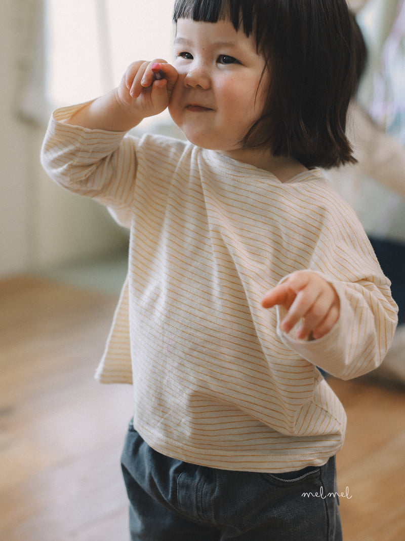 Melmel - Korean Children Fashion - #childofig - Stripe Tee - 3