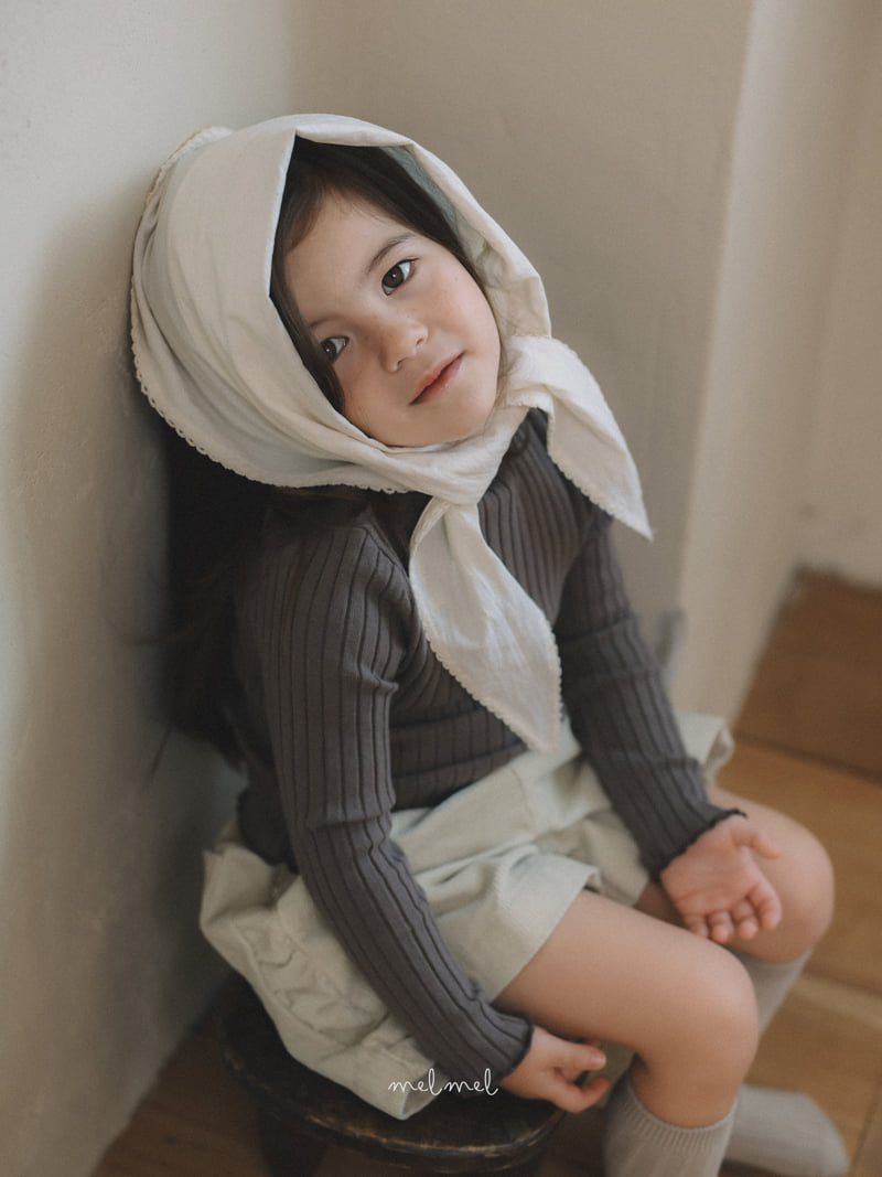 Melmel - Korean Children Fashion - #childofig - Mock Neck Rib Tee - 11