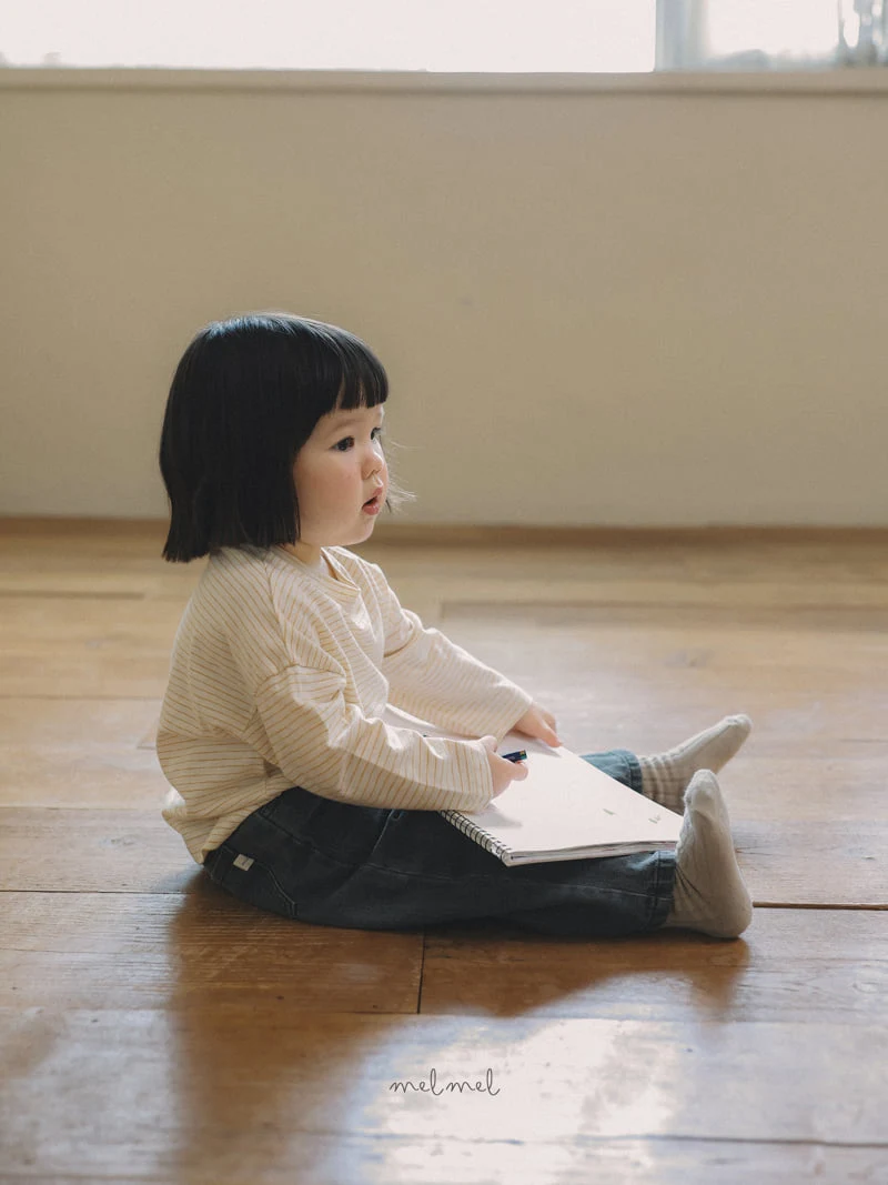 Melmel - Korean Children Fashion - #childofig - Stripe Tee - 4