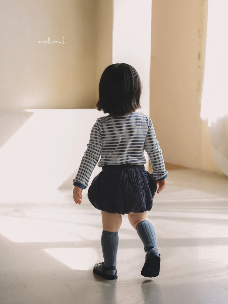 Melmel - Korean Children Fashion - #childrensboutique - Colored Stripe Tee - 11