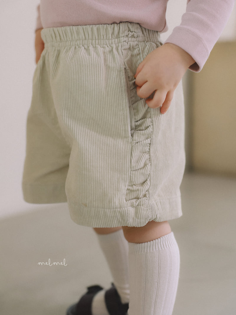 Melmel - Korean Children Fashion - #childrensboutique - Corduroy Half Pants - 8