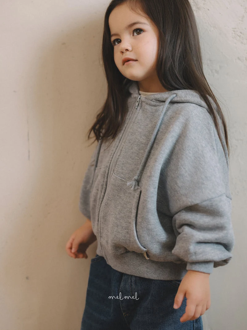 Melmel - Korean Children Fashion - #designkidswear - Hood Zip-up Jacket - 12