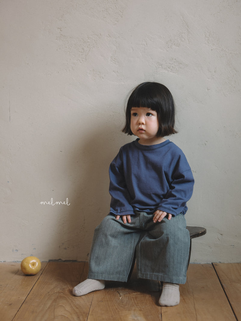Melmel - Korean Children Fashion - #designkidswear - Pigment Stripe Wide Pants - 8