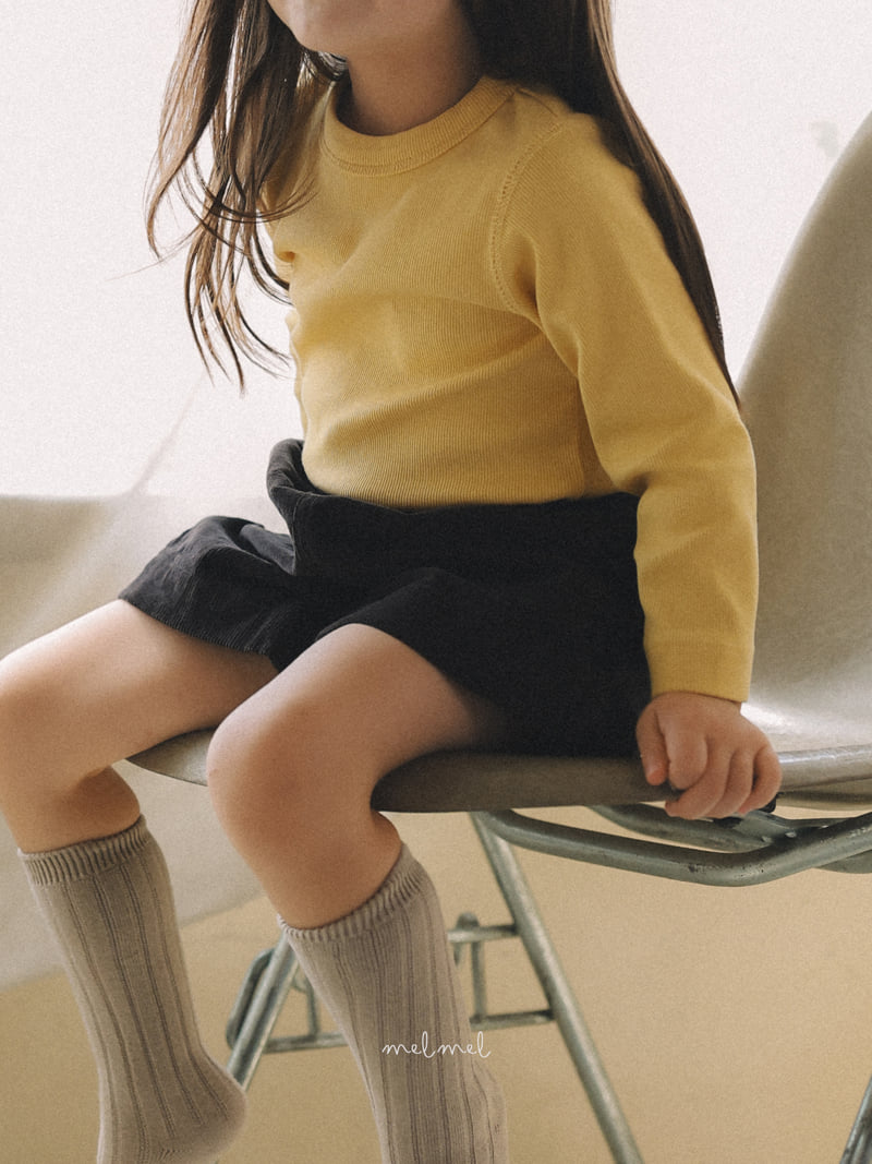 Melmel - Korean Children Fashion - #designkidswear - Rib Tee - 3