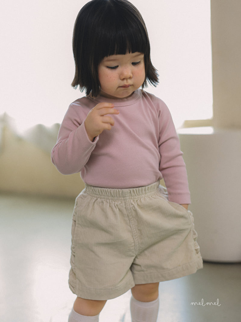 Melmel - Korean Children Fashion - #designkidswear - Corduroy Half Pants - 9