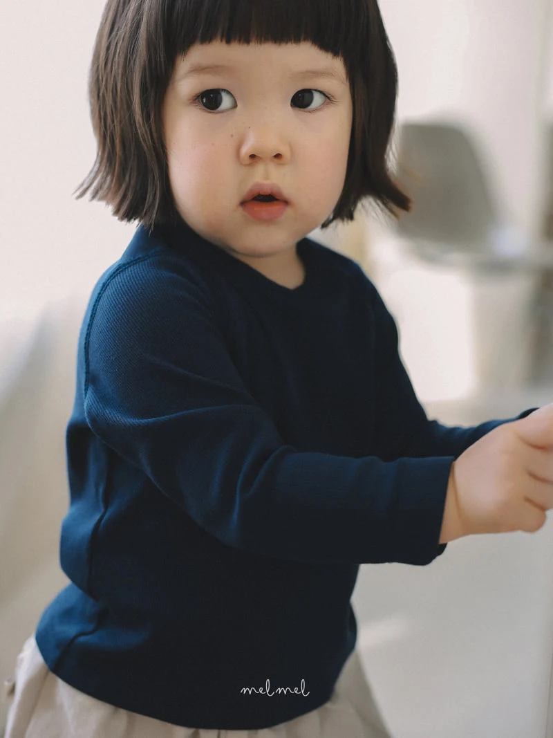 Melmel - Korean Children Fashion - #designkidswear - Rib Tee - 4