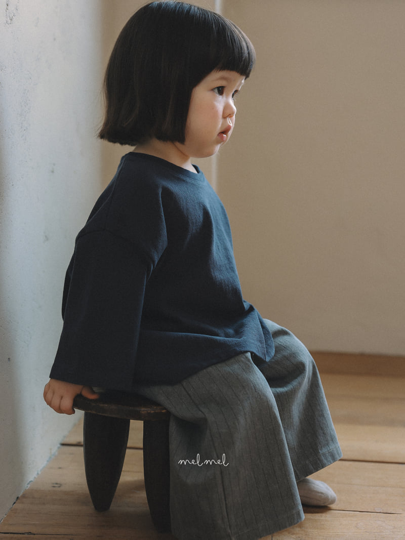Melmel - Korean Children Fashion - #fashionkids - Pigment Stripe Wide Pants - 10