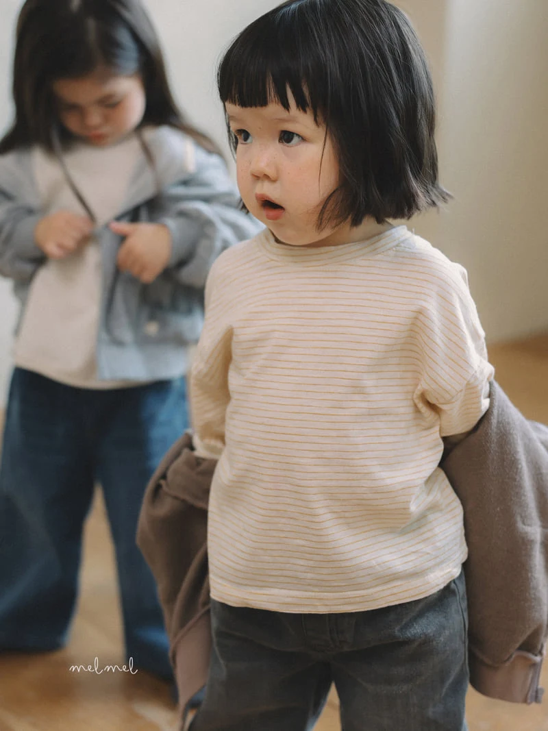 Melmel - Korean Children Fashion - #fashionkids - Stripe Tee - 7