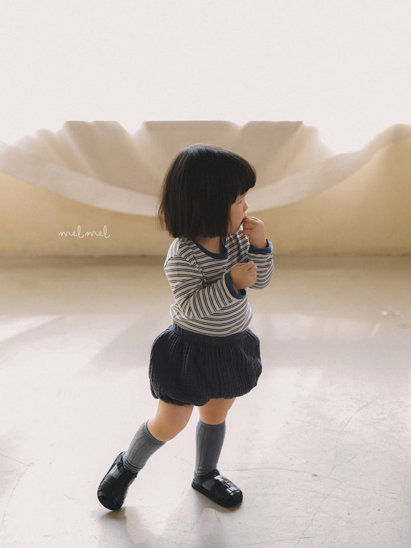 Melmel - Korean Children Fashion - #kidzfashiontrend - Embo Short Bloomer - 7