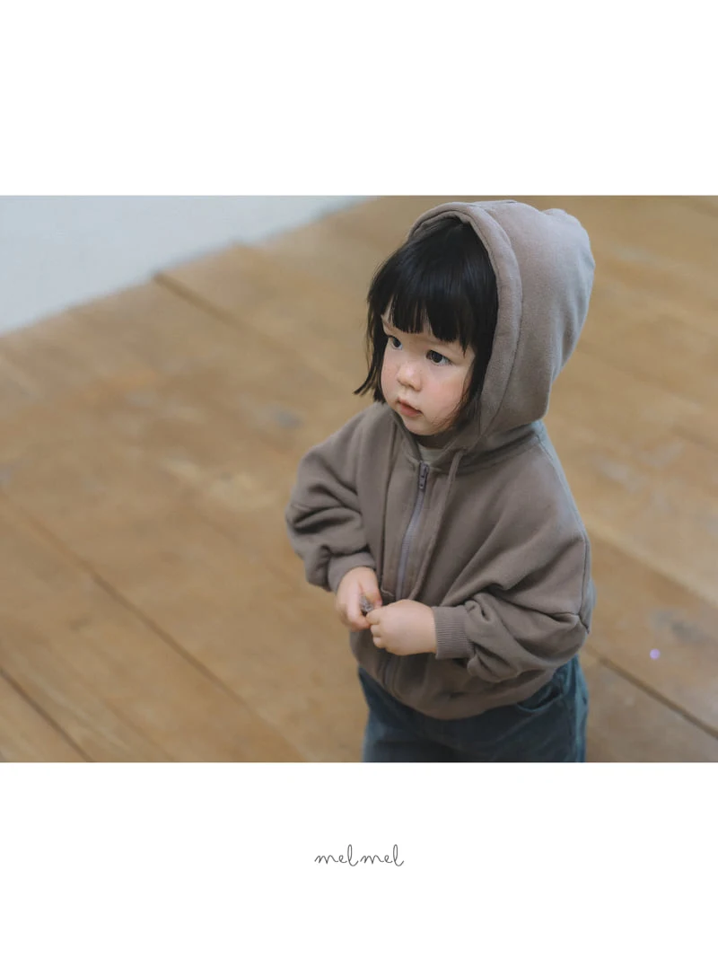 Melmel - Korean Children Fashion - #littlefashionista - Hood Zip-up Jacket - 5