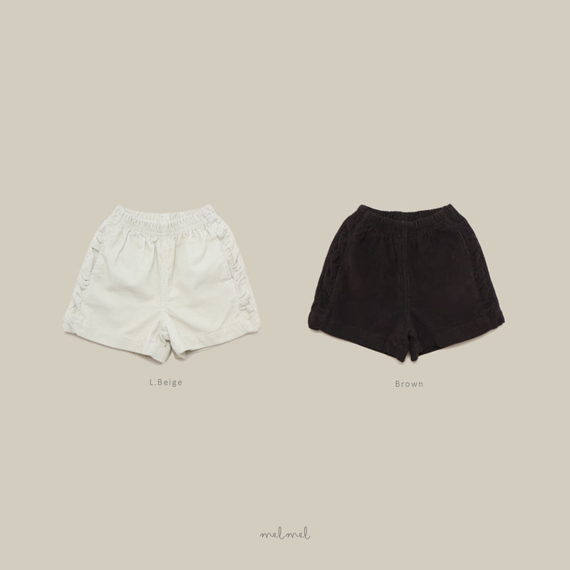 Melmel - Korean Children Fashion - #magicofchildhood - Corduroy Half Pants