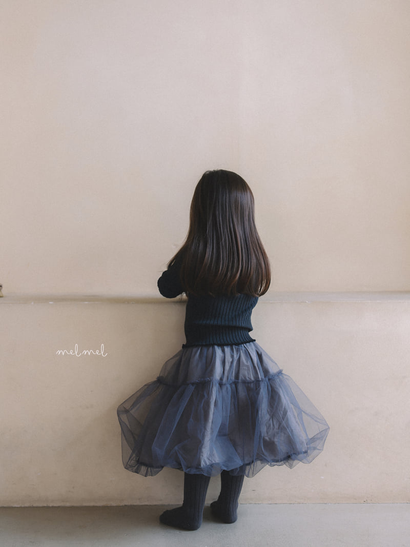 Melmel - Korean Children Fashion - #magicofchildhood - Mock Neck Rib Tee - 8