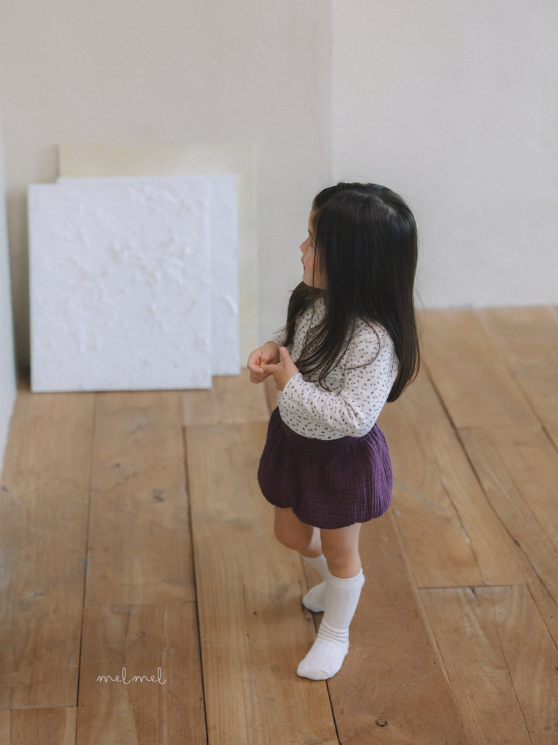 Melmel - Korean Children Fashion - #prettylittlegirls - Embo Short Bloomer - 12