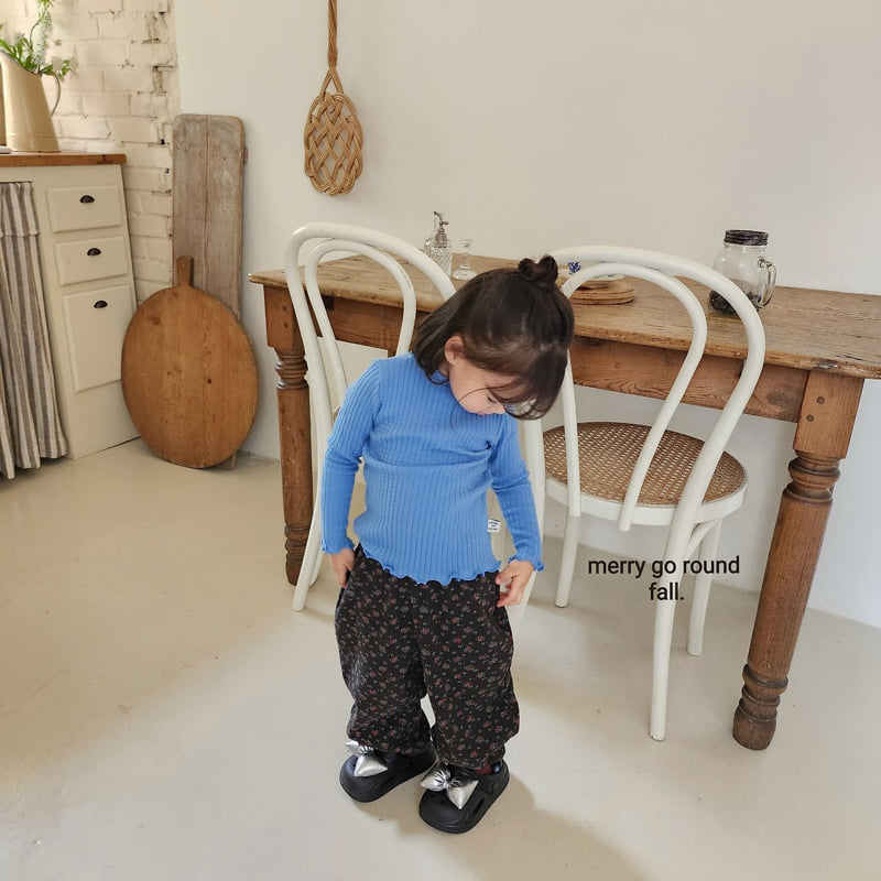 Merry Go Round - Korean Children Fashion - #Kfashion4kids - Candy Ribbed Tee - 10