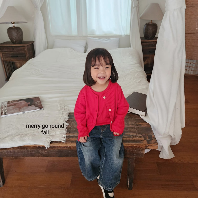 Merry Go Round - Korean Children Fashion - #Kfashion4kids - Wide Denim Pants - 6