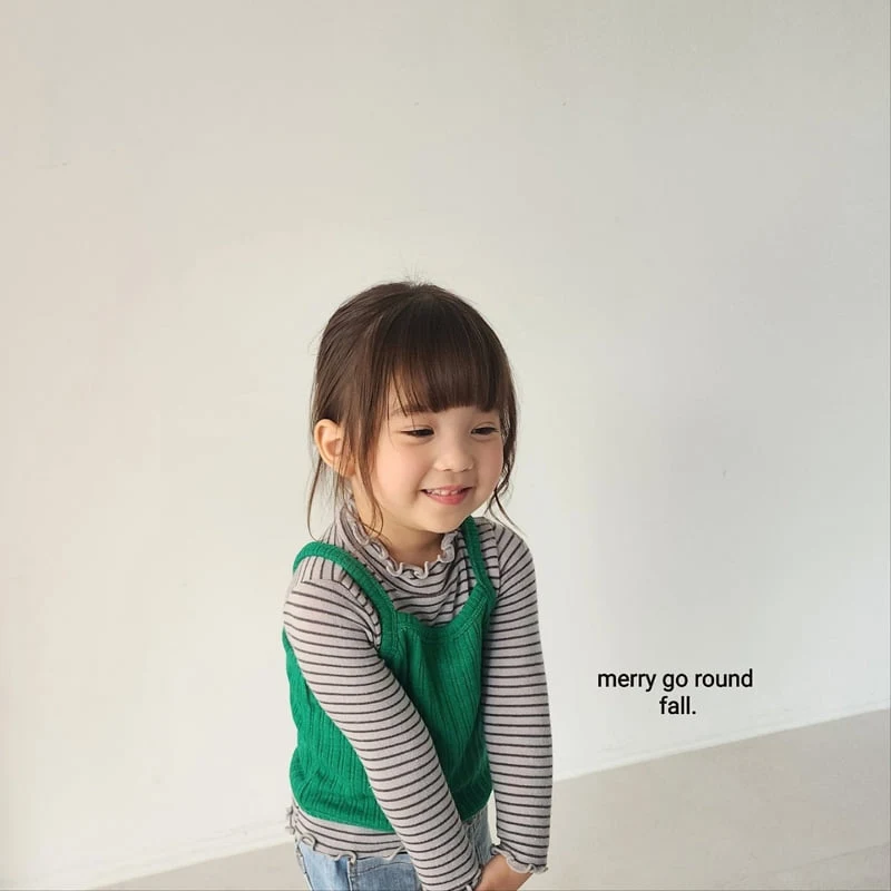 Merry Go Round - Korean Children Fashion - #childofig - Jelly Half Mock Neck - 8