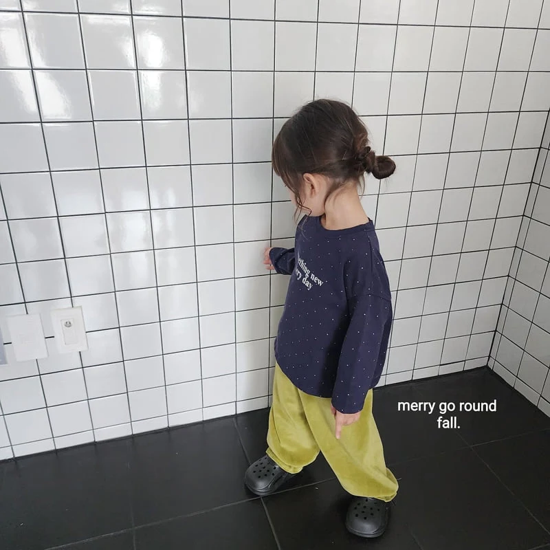Merry Go Round - Korean Children Fashion - #childofig - Velour Jogger Pants - 8