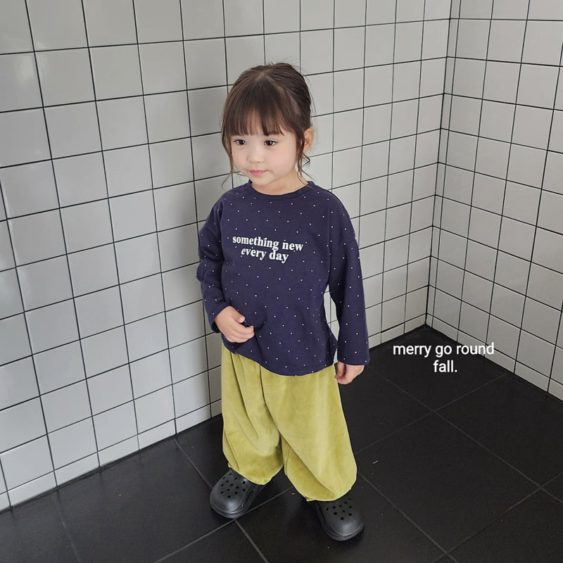 Merry Go Round - Korean Children Fashion - #childofig - Velour Jogger Pants - 9
