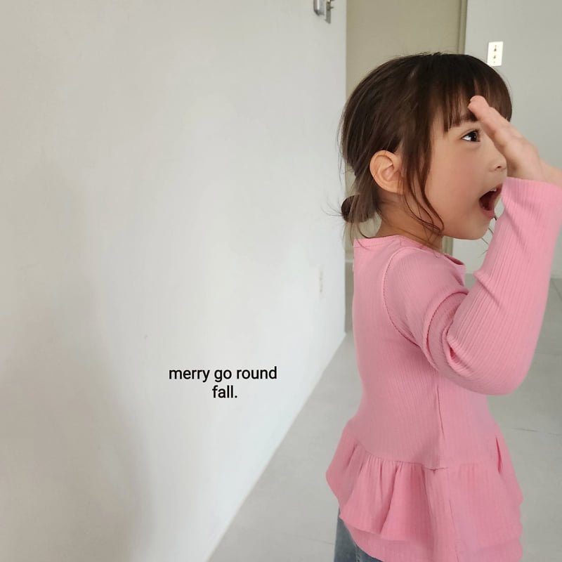 Merry Go Round - Korean Children Fashion - #prettylittlegirls - 2-Tier Ruffle Tee - 4