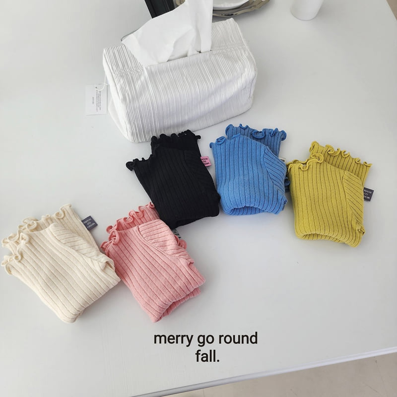 Merry Go Round - Korean Children Fashion - #childofig - Candy Ribbed Tee