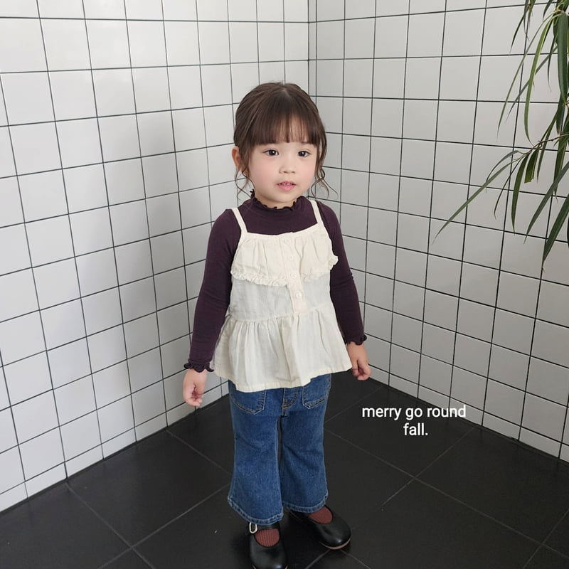 Merry Go Round - Korean Children Fashion - #childrensboutique - Pocket Bootcut Pants - 6