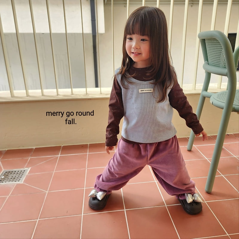 Merry Go Round - Korean Children Fashion - #childrensboutique - Kinder Vest Set - 2